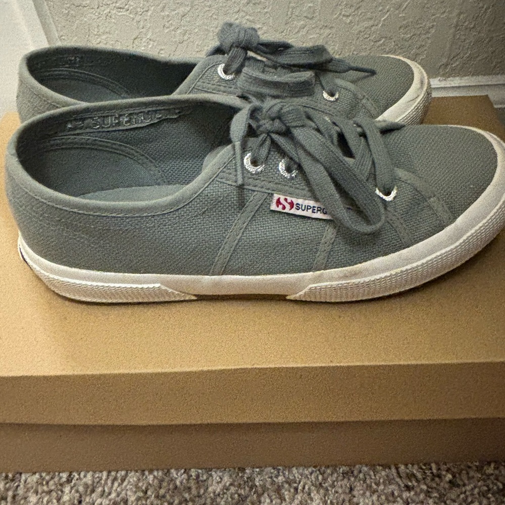 Super cute gently used Superga sneakers.  Only worn a handful of times.